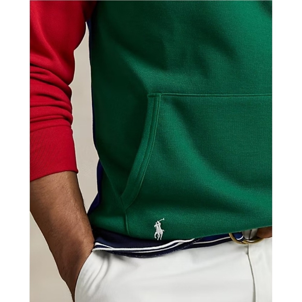 Polo Ralph Lauren Mens Color Blocked Double Knit Mesh Hoodie Men's Size 4XLT NWT - Picture 5 of 8